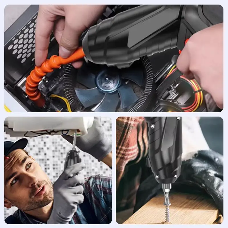 Multifunctional And Powerful Electric Screwdriver Portable Cordless Drill Screwdriver Rechargeable Electric Drill Power Tools