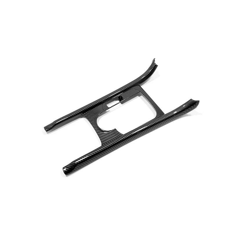 For Great Wall Cannon GWM Poer Ute 2019-2022 ABS Carbon Car Central control shift lever head shift panel trim frame accessories