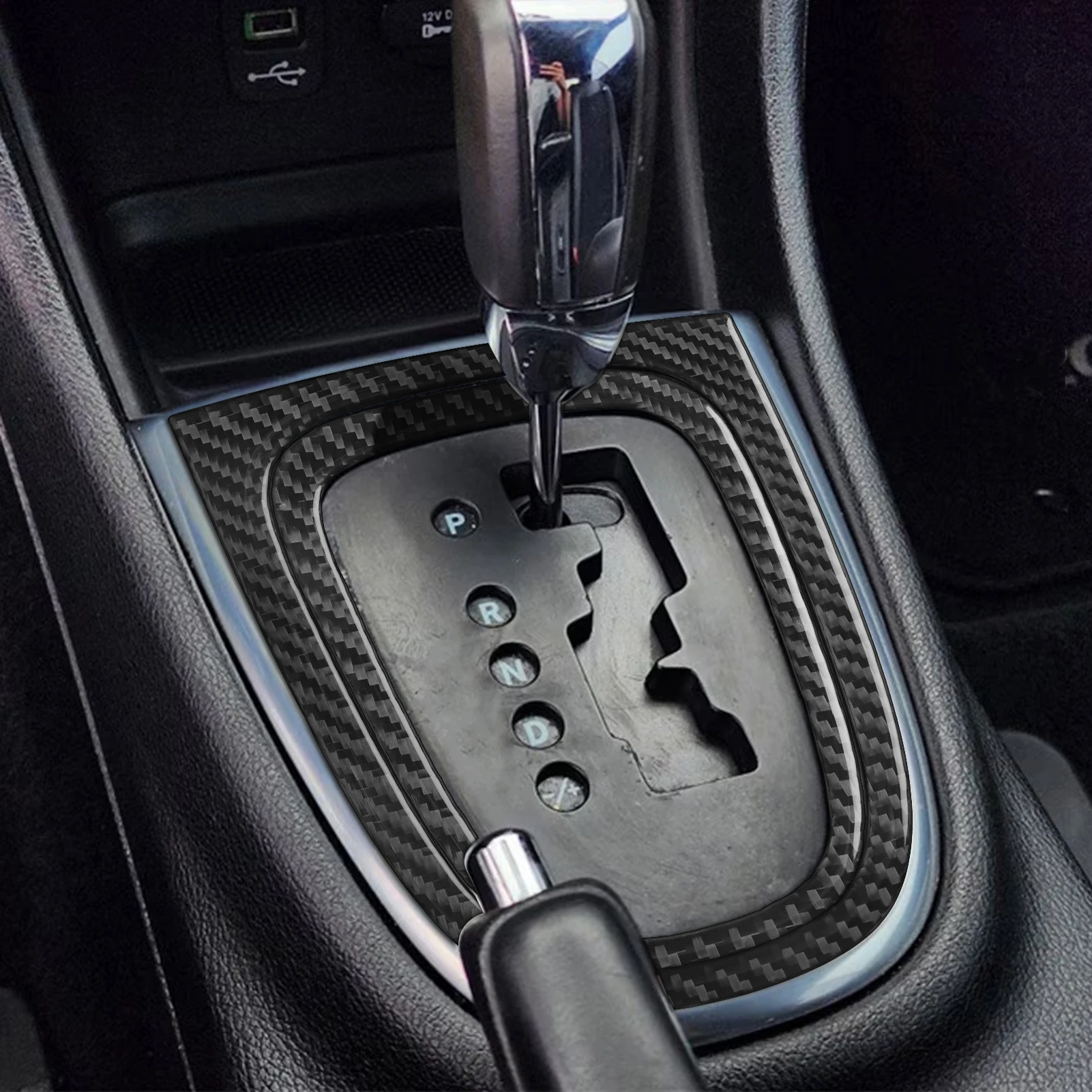 

Для Chrysler 200 2011 2012 2013 2014, центральная консоль из углеродного волокна, панель переключения передач, накладка, автомобильные аксессуары, декоративная наклейка