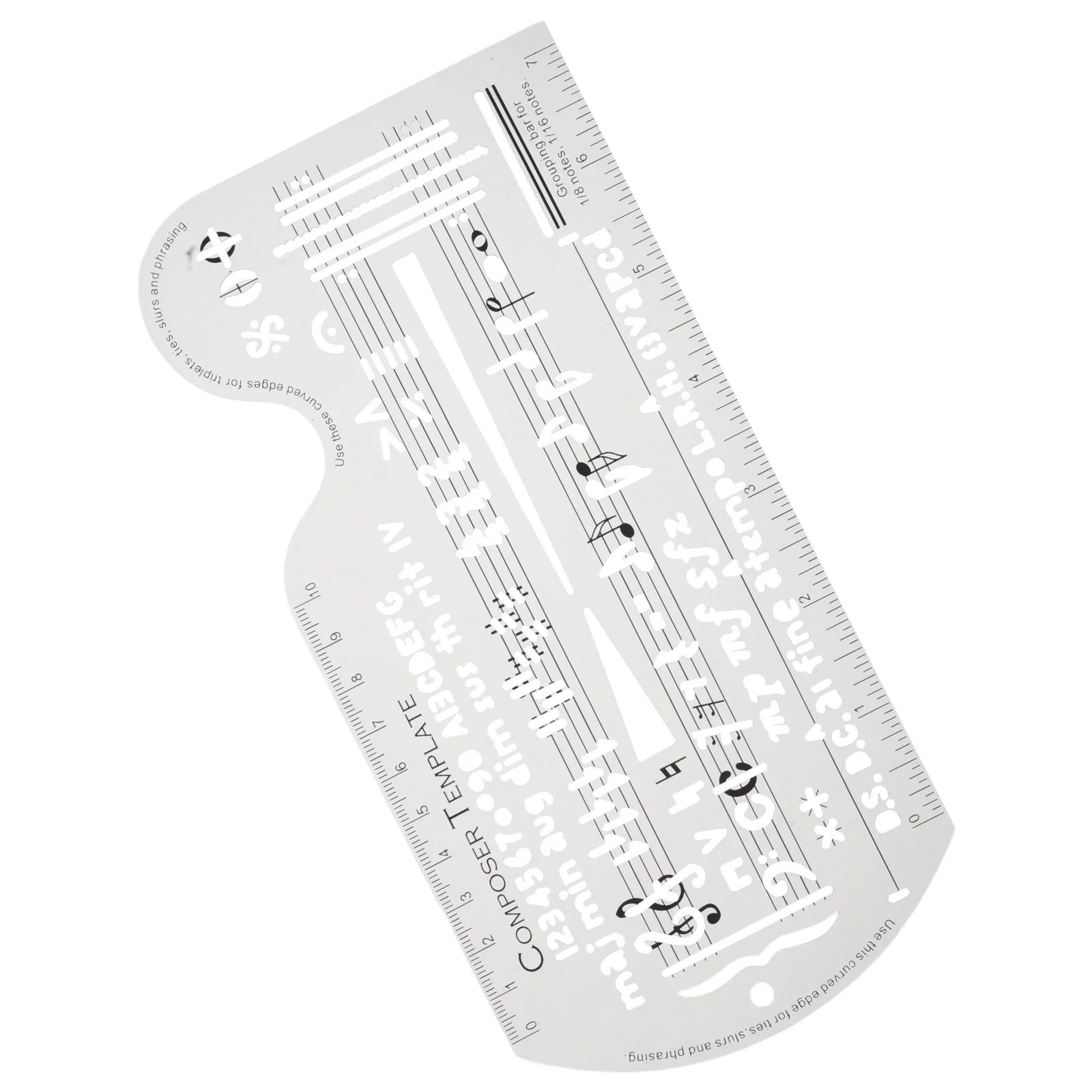 

Five-line Drawing Ruler Music Notes Composition Stencil Notation Guide Sketching Accessories Drafting