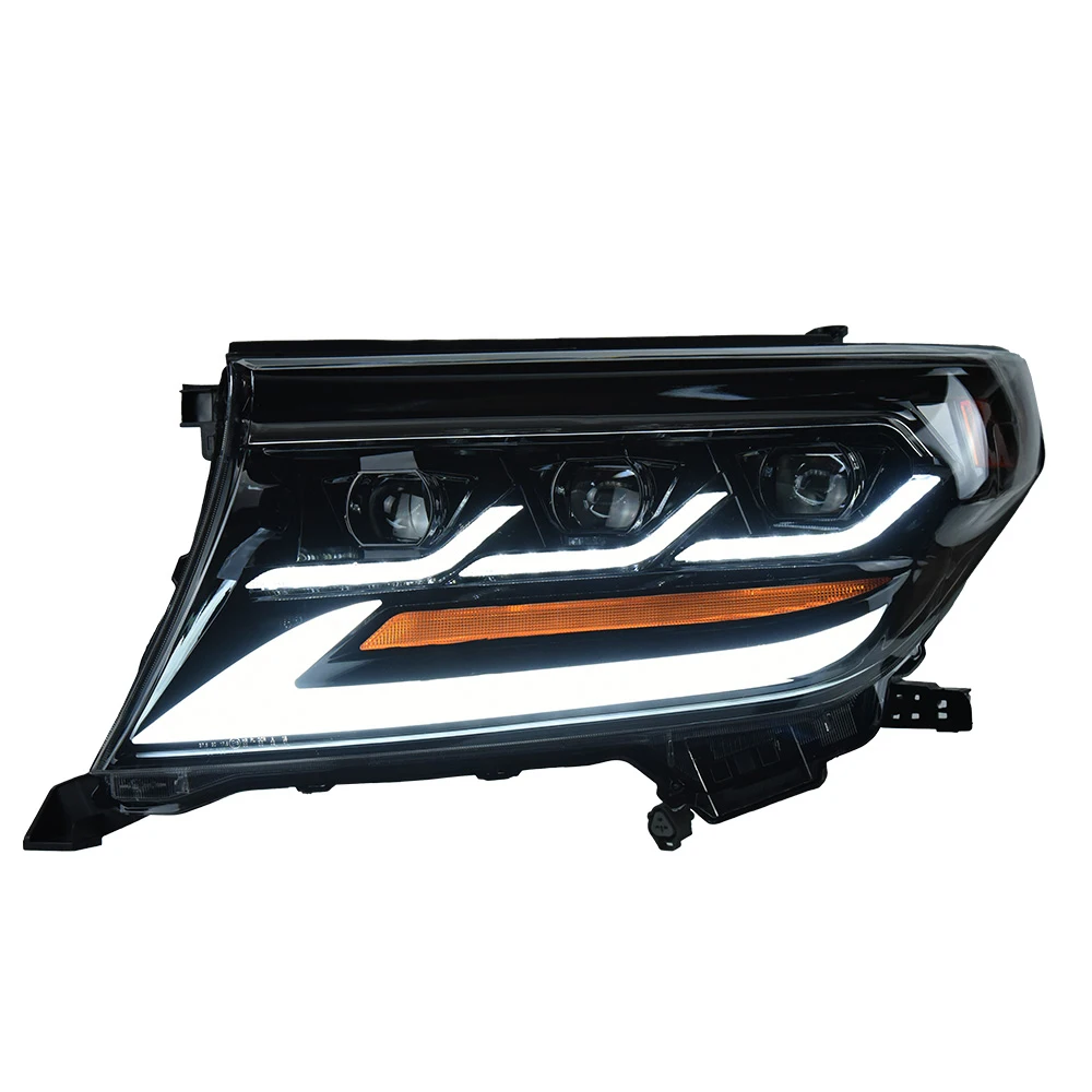 Car Head Light Assembly for Toyota Land Cruiser 2008-2015 LED Auto Headlights Upgrade Lexus Design Projector Lens Accessories