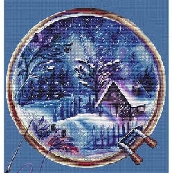 ZZ8633 For Needlework Kit NOT PRINTED Cross stich Painting Set Cross Stitch Kits Cross-stitch Embroidery Set Stitch Kits Cross