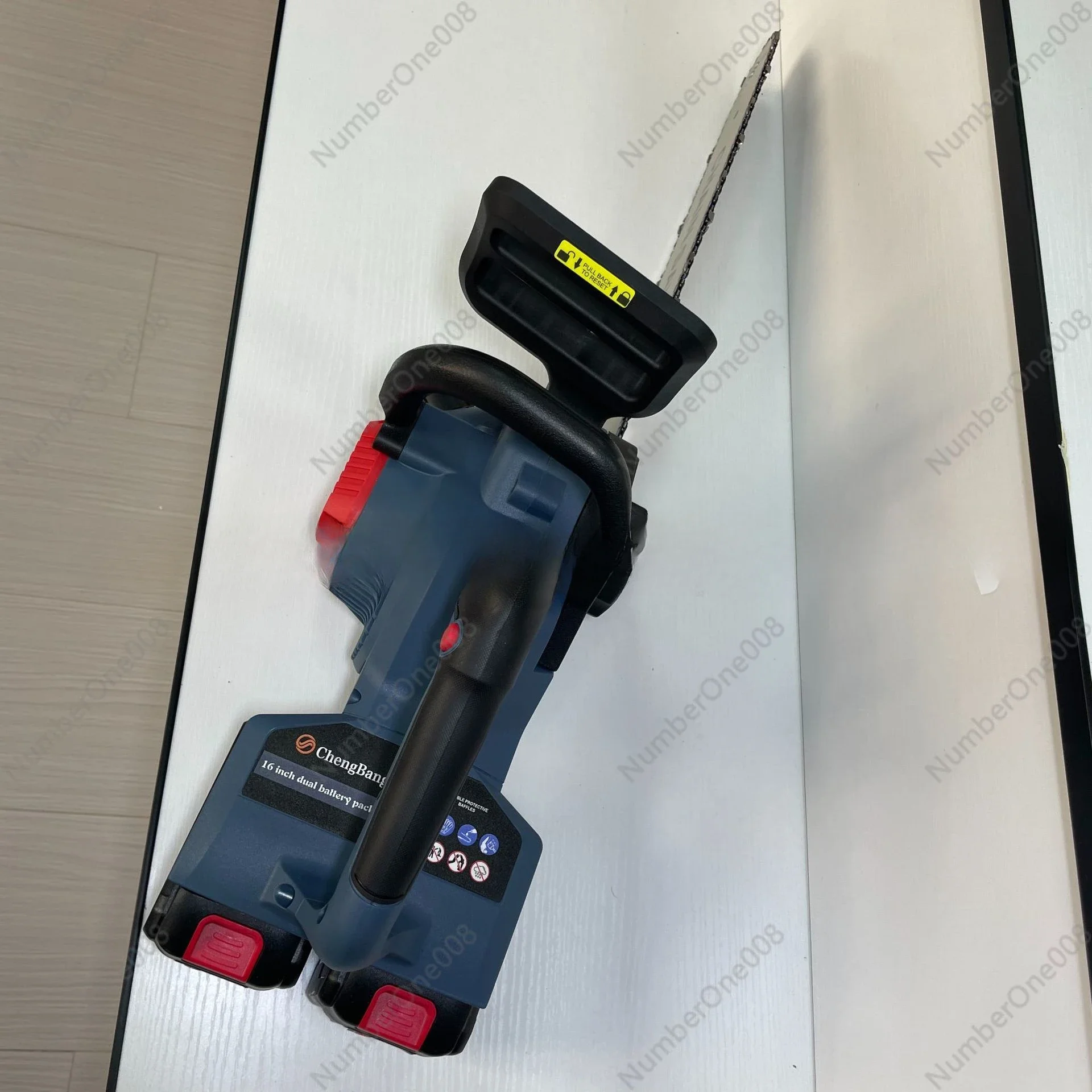 (1 وحدة يمكن إرسالها مع رقم 083) بطارية مزدوجة عالية الطاقة بطارية ليثيوم 16 بوصة منشار كهربائي بدون فرش (مقبس DW) #3