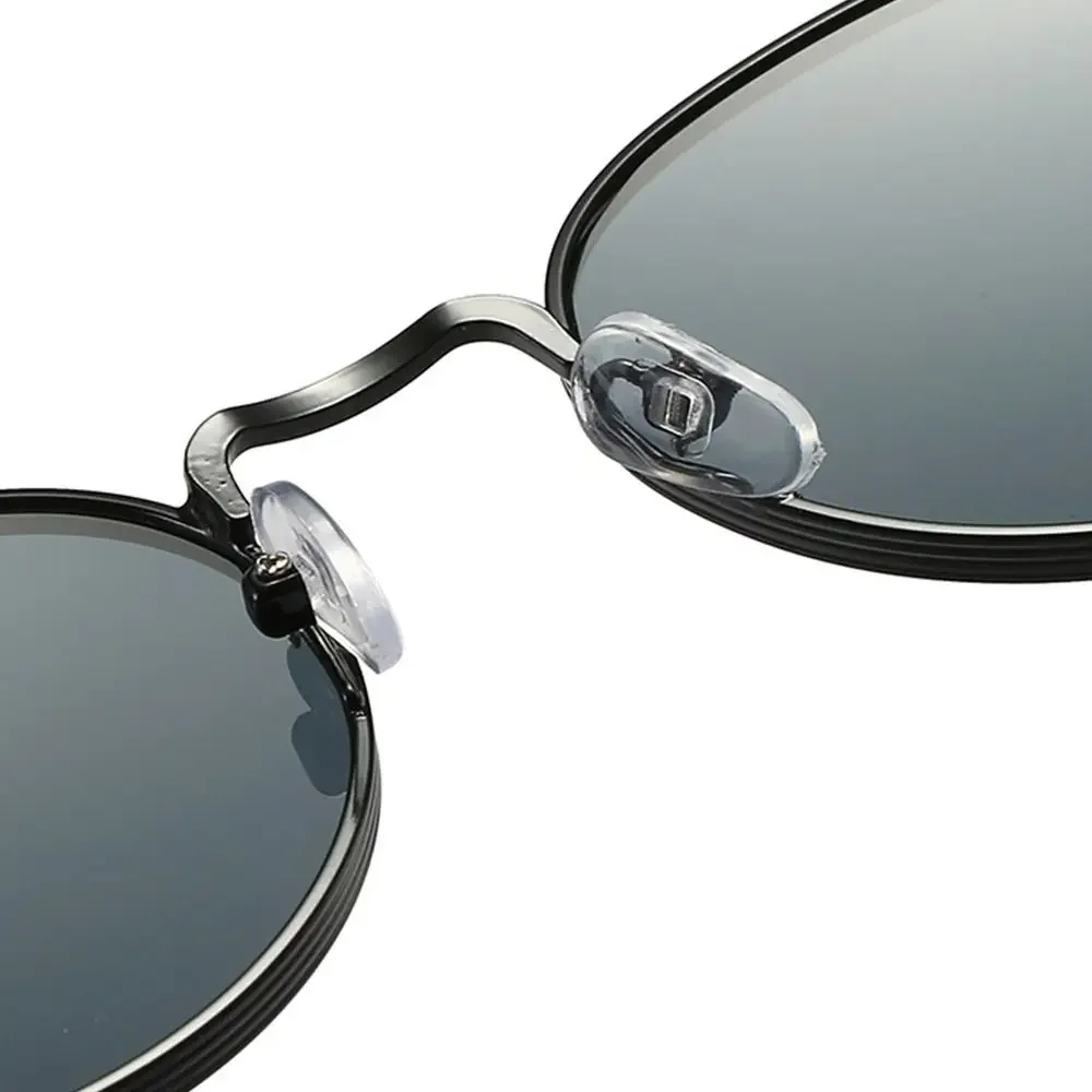 2025Trendy Kreis Runde Sonnenbrille Vintage Sommer Hippie Brille UV Schutz Metall Rahmen Sonnenbrille für Frauen Männer – Detail 8
