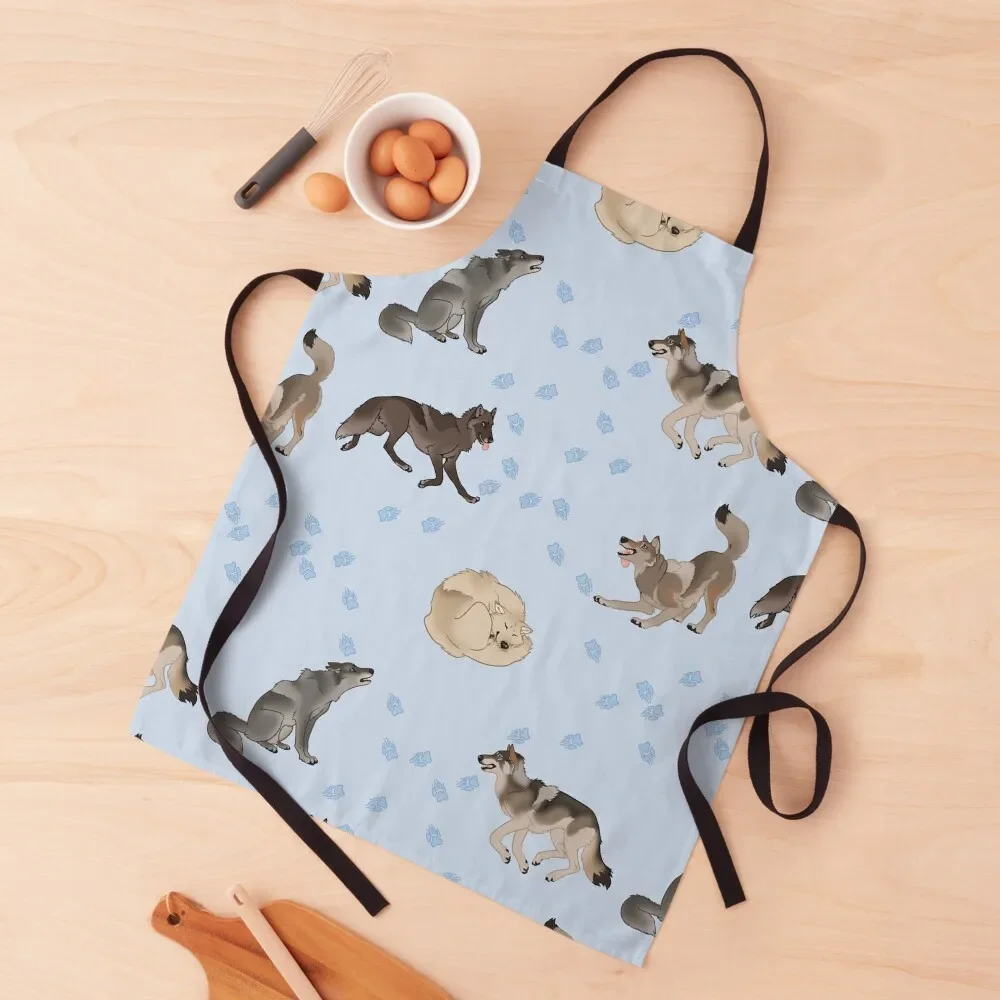 Wolves Doing Wolf Things Apron Kitchen Supplies Idea Goods Cute Kitchen Apron