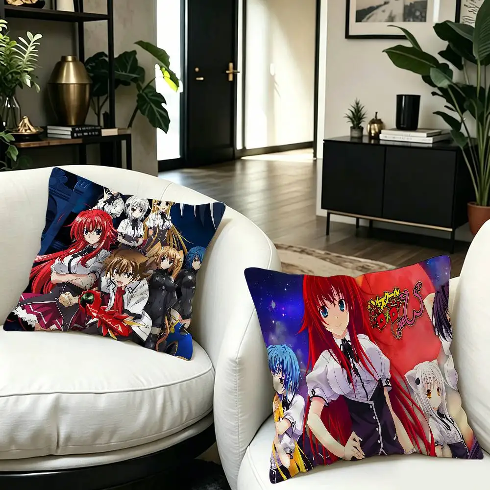 H-High S-School DxD Anime Cushion Cover Pillow Cover Decor Pillowcase Printed Cushion Case for Couch