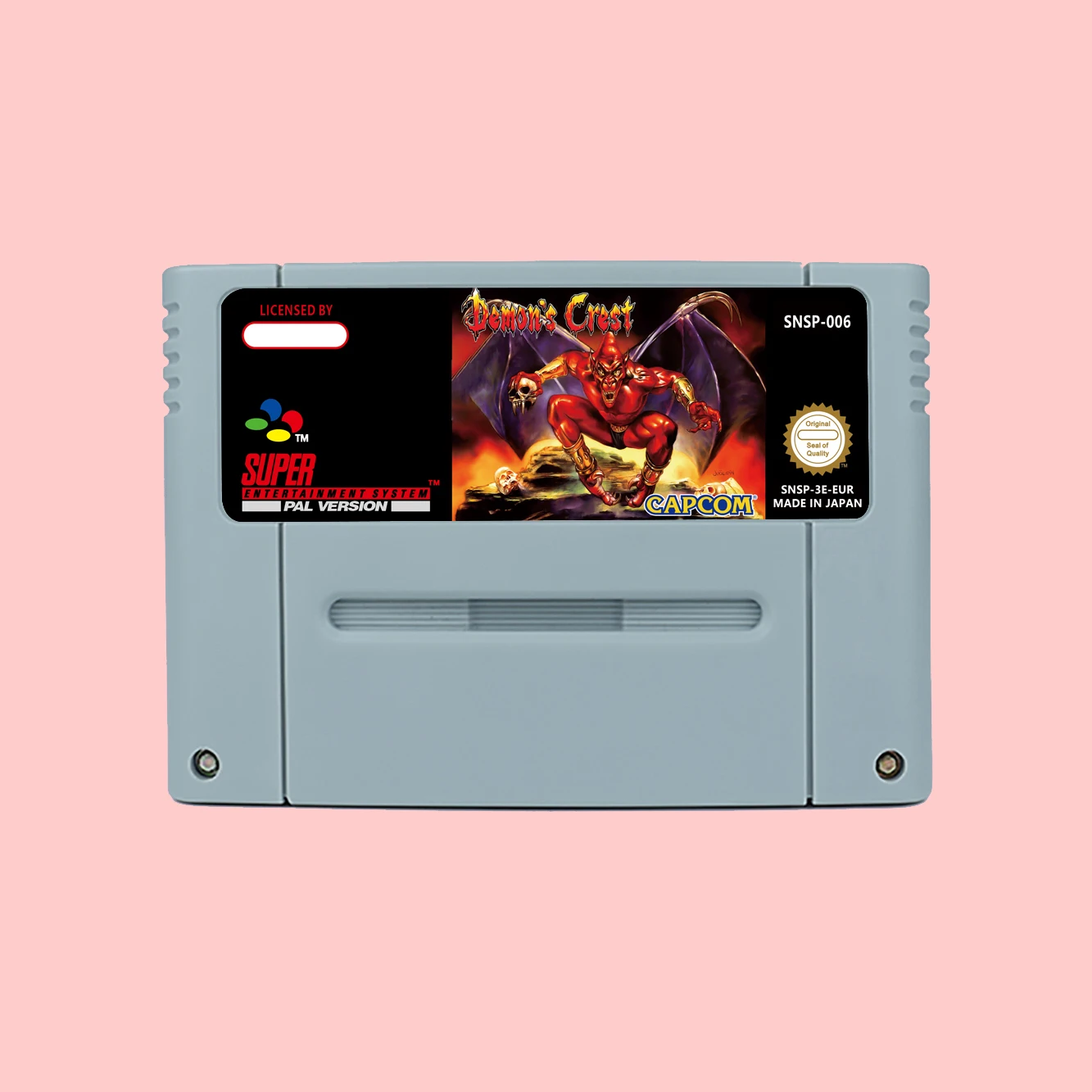 خرطوشة لعبة شيطان كريست ، SNES 16Bit ، NTSC ، الولايات المتحدة الأمريكية ، بال ، يورو ، بطاقة لوحات المفاتيح