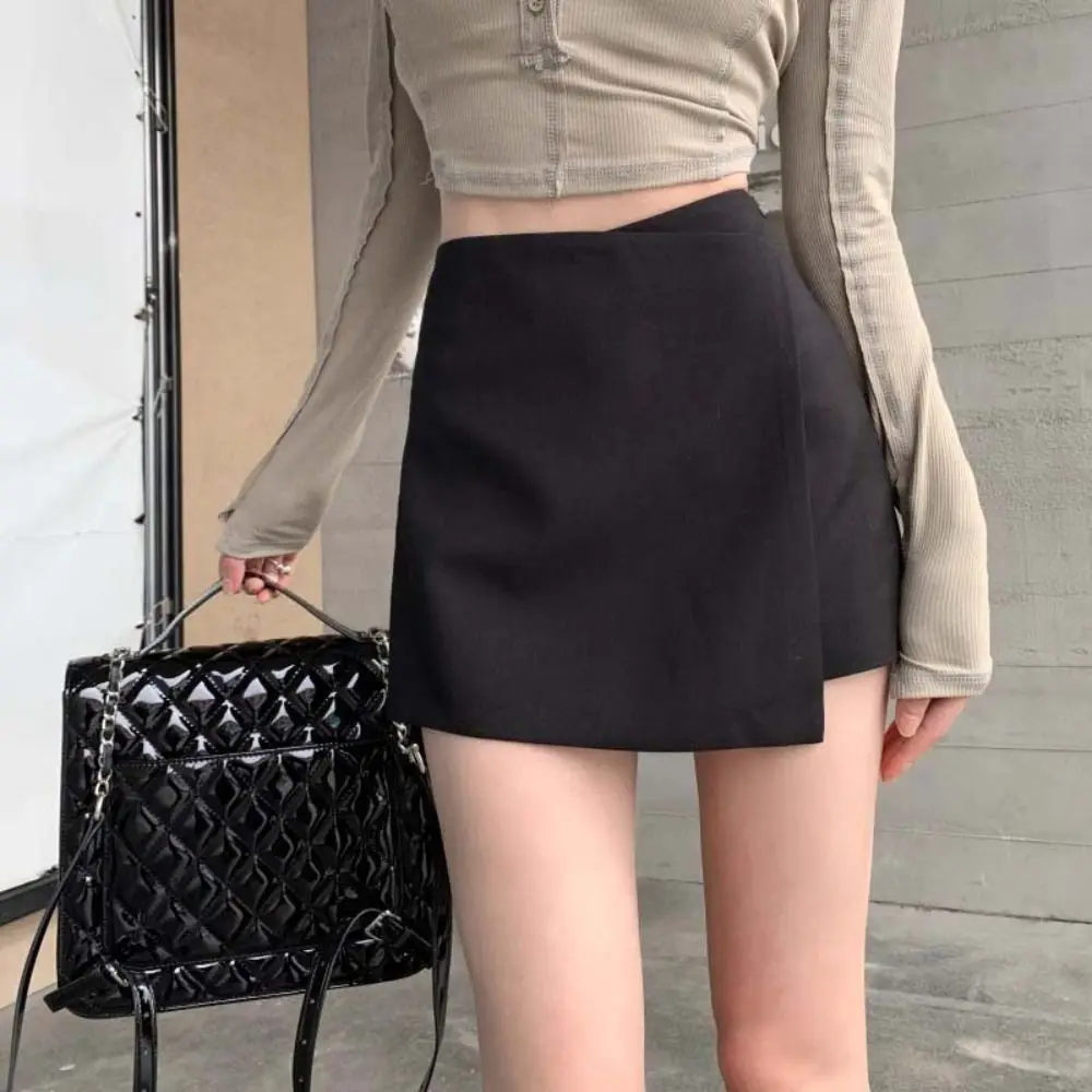

Fashion Asymmetrical A-line Short Skirt Slim Fit Summer Mini Short Skirt High Waist Y2K Women's Shorts Pants Party