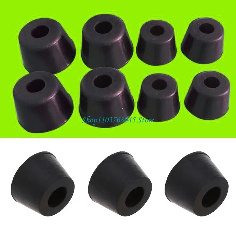 R53F 20 Pcs Rubber Instrument for Case Non-slip Cabinet Box Foot Bumpers Feet 17x10x1