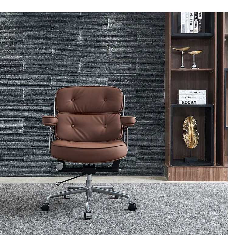 Swivel Office Meeting Room Armchair Low Back Soft Pad Executive Office Chair