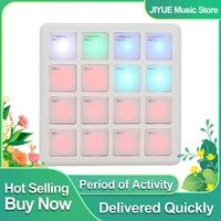 M-VAVE SK-16 SMC-PAD controlador inalámbrico de almohadilla de bolsillo MIDI controlador de almohadilla de golpe 16 almohadillas instrumentos de teclado de percusión adecuados