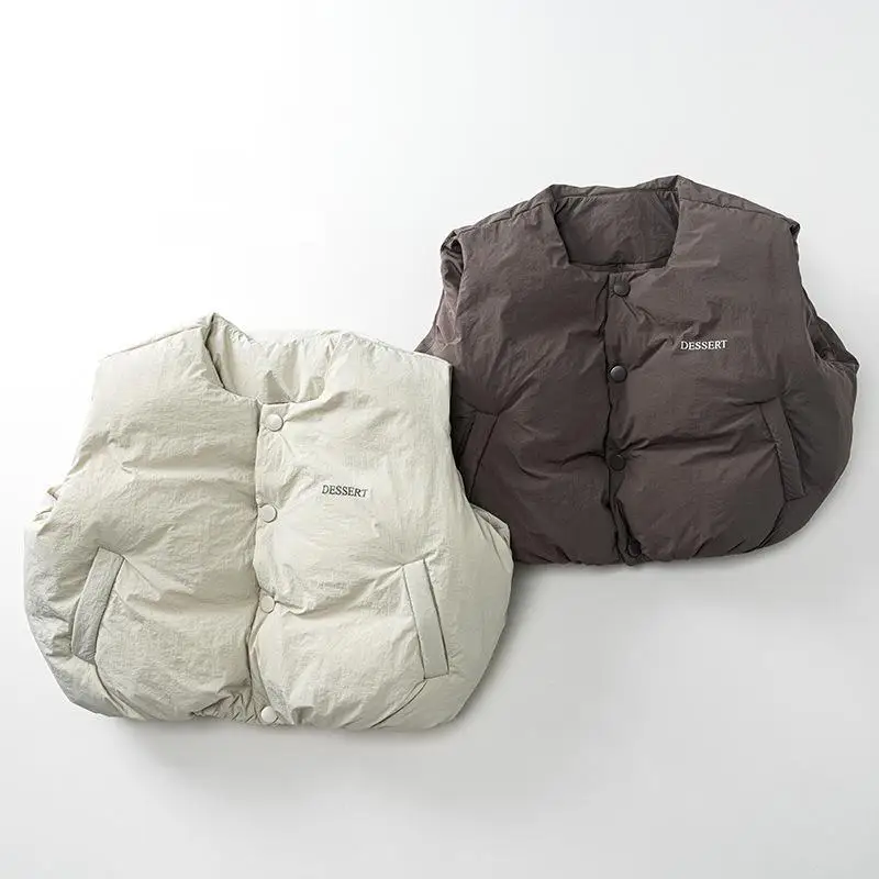 

Новый зимний детский теплый жилет для мальчиков и девочек, хлопковая стеганая куртка без рукавов, детский бархатный толстый жилет, повседневная одежда для малышей