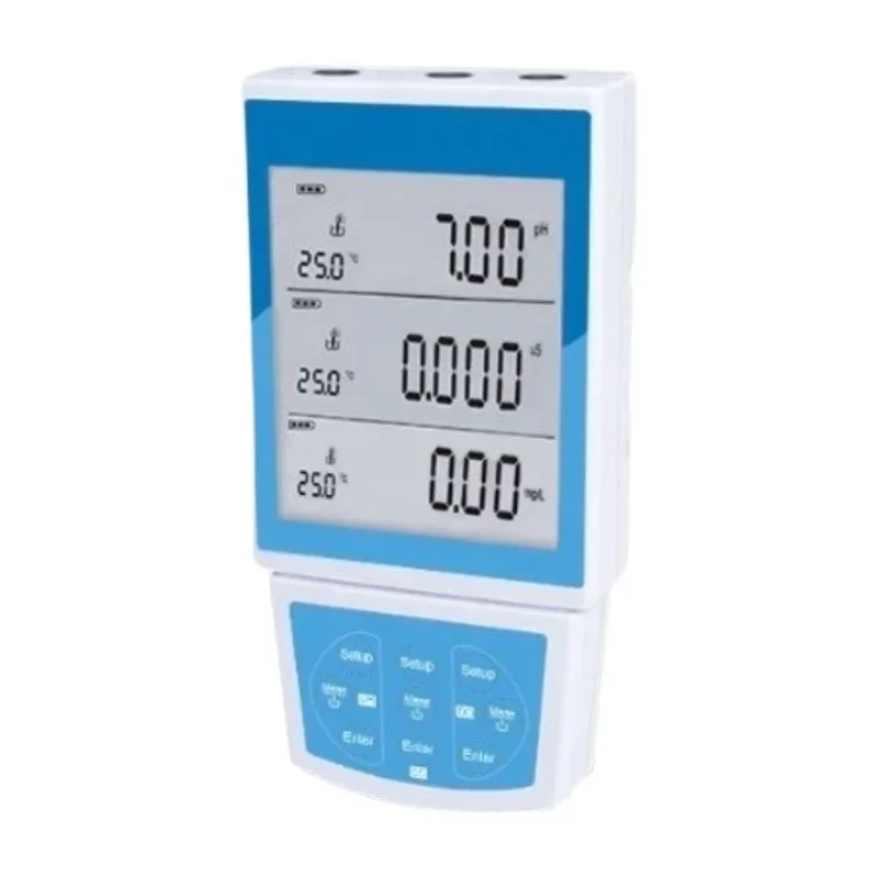 

2025Portable Multiparameter Meter With Simultaneous LCD Display Of pH/DO/TDS/EC/Salinity/Resistivity Include pH TDS DO Sensors