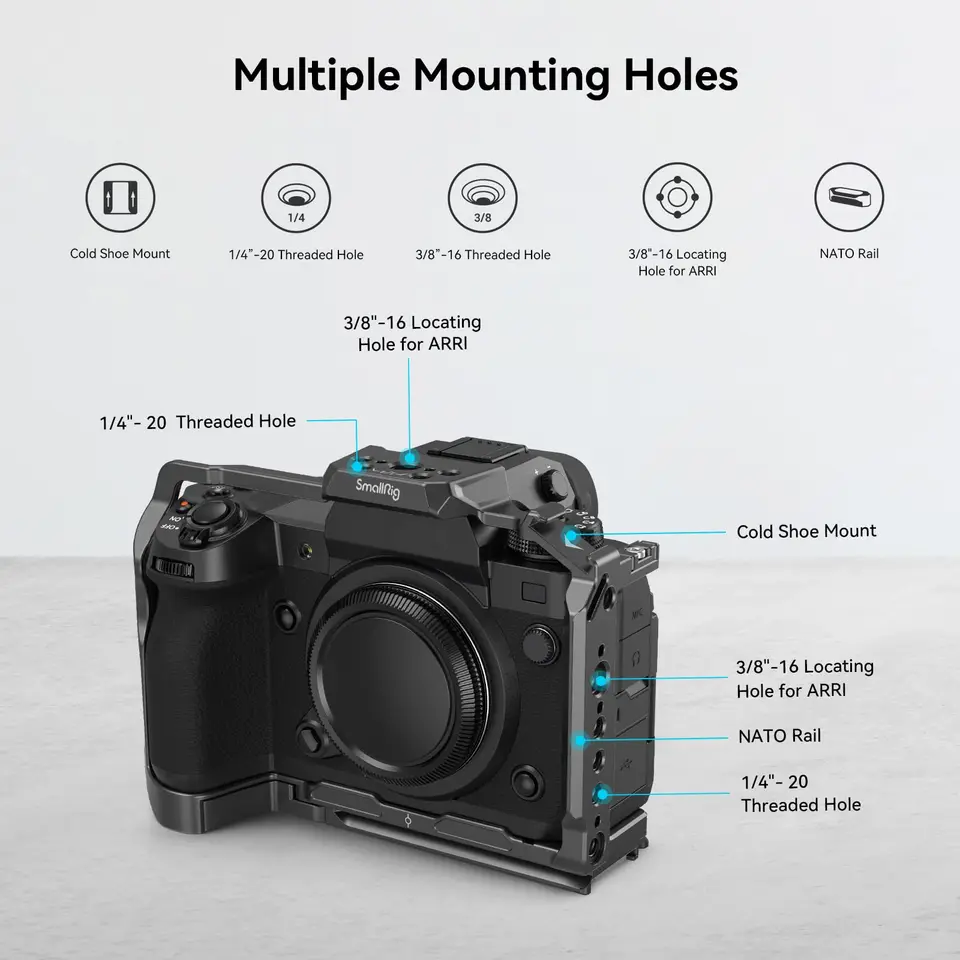 SmallRig カメラケージ FUJIFILM X-H2 / X-H2S アルミニウム合金ビデオ