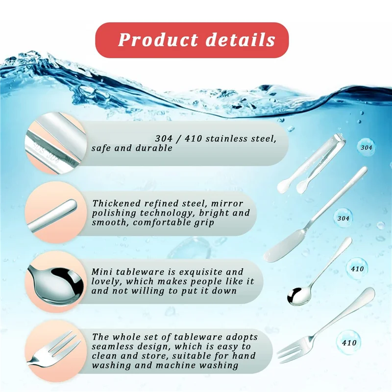 Набор ножей для разбрасывания сыра и масла, 16 предметов, аксессуары для мясных изделий, ножи для масла из нержавеющей стали, сервировочные щипцы (серебро)