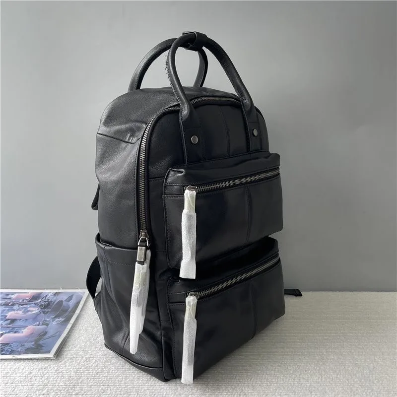 2024 most fashionable style Backpack women large bag Stylish travel cowhide Backpack Free shipping