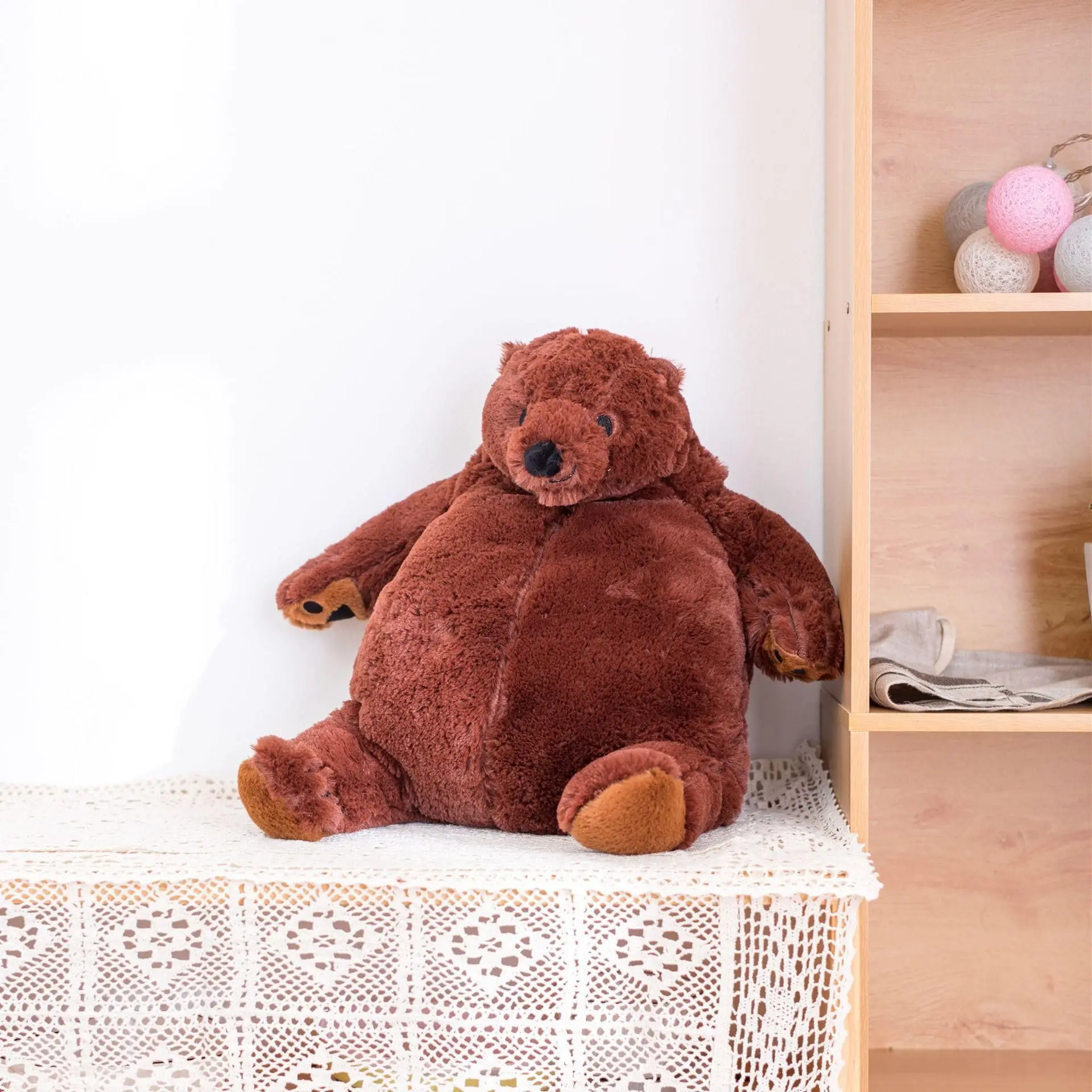 40cm Simulation Brown Bear Plush Toys Giant Plush Teddy Bear Toy Stuffed Animals Soft Pillow Cushion Girl Kids Birthday Gifts