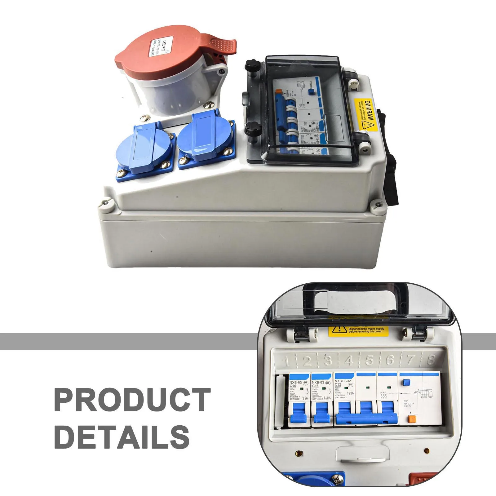 

Construction Site Power Box IP65 Socket Box Easy Installation High-quality Materials Overload Protection For Construction Sites