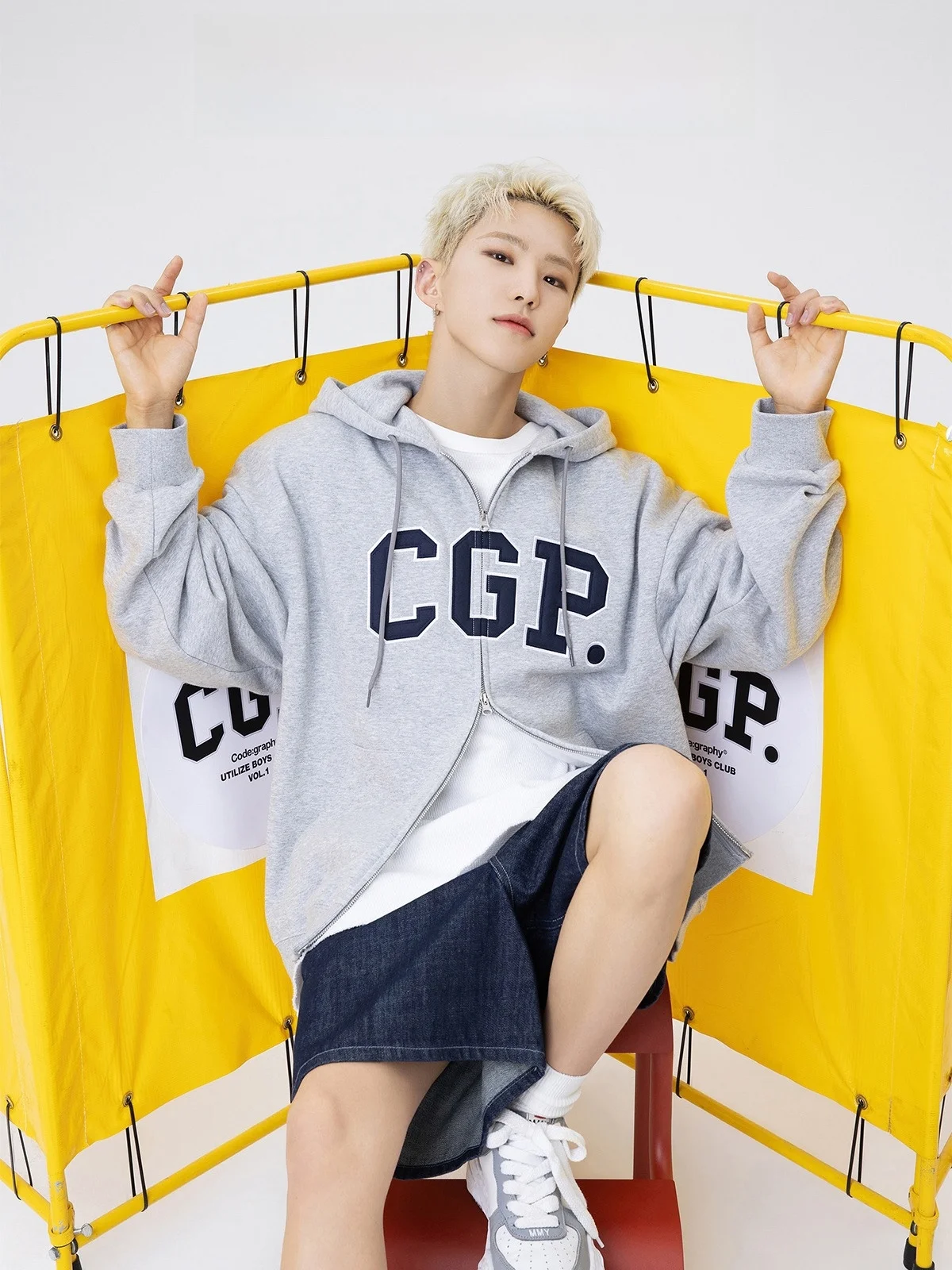 [Official Genuine Goods] CGP Hoodie Women's Rights Shunrong Same Codegraphy Hoodie round Neck Pants Men