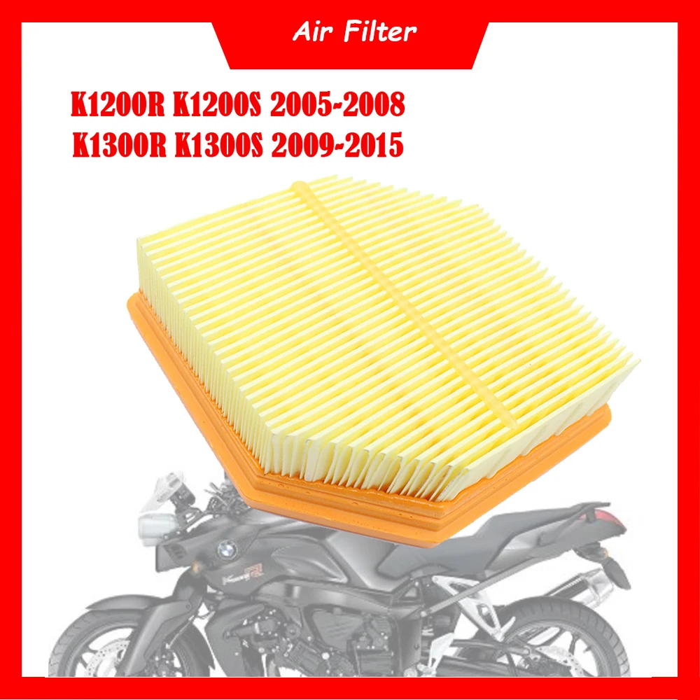 Motorcycle Engine Air Filter Cleaner Air Intake Filter Element For BMW K1200R K1200S 2005-2008 K1300R K1300S 2009-2015 K1200GT