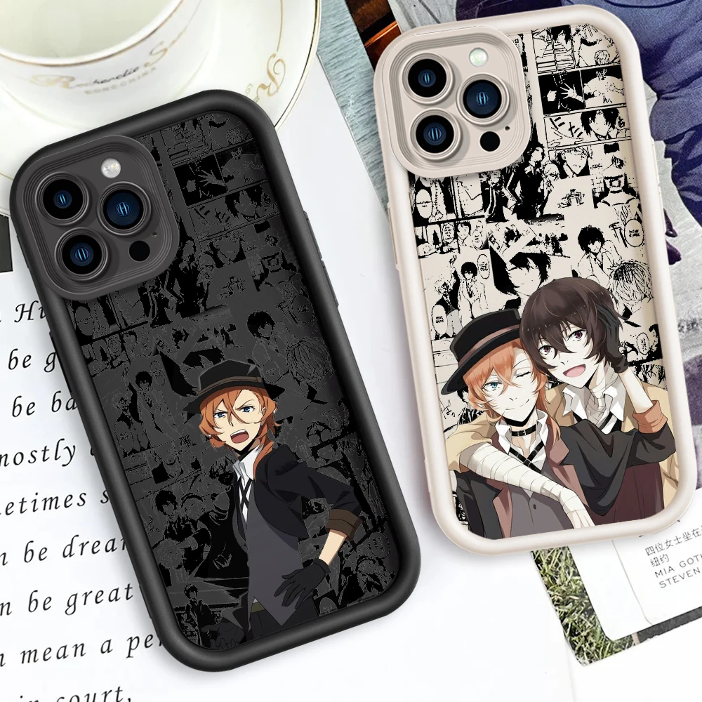 Bungo Stray Dogs Anime Eye Ladder For Apple iPhone 15 14 13 12 11 XS XR X Pro Max Plus Funda Phone Case