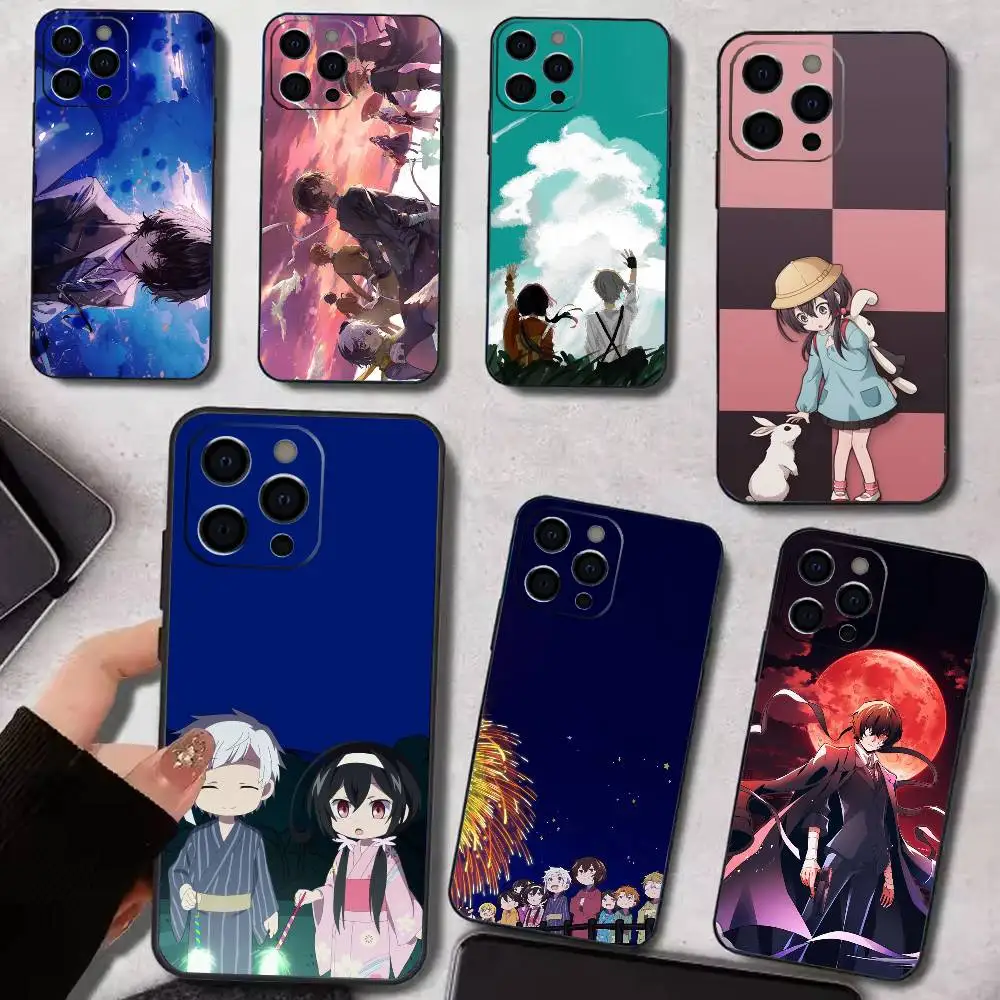 

B-Bungo S-Stray Dogs Anime Phone Case For iPhone17,16,15,14,13,12,11 Plus,Pro Max Soft Black Cover