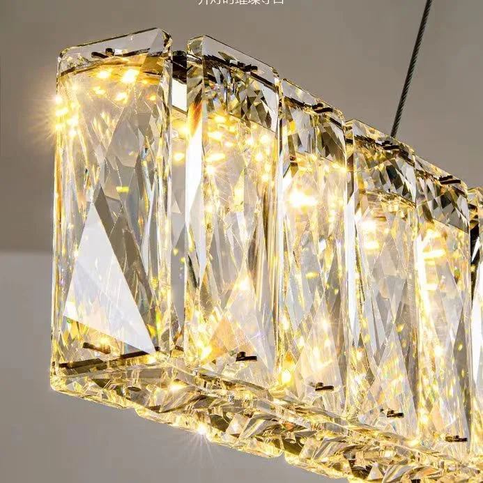 الحديثة بسيطة الحديثة الثريا الفاخرة الديكور الداخلي فندق بار المطبخ غرفة المعيشة كريستال مصابيح متدلية قطاع مصباح ليد #5