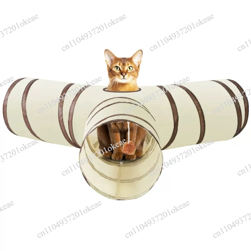 cat teasing sticks, tunnels,boredom relief artifact, channel labyrinth, sound paper pipe