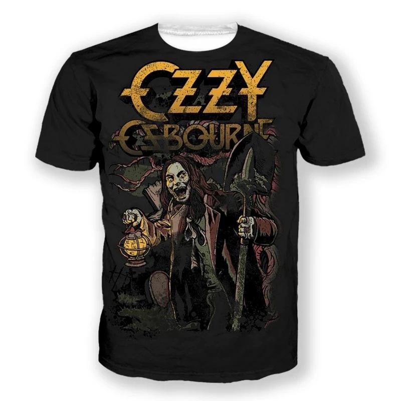 

Summer T-Shirts Ozzy Osbourne 3D Printed Streetwear Men Women Fashion Oversized Short Sleeve T Shirt Male Tees Tops Man Clothing