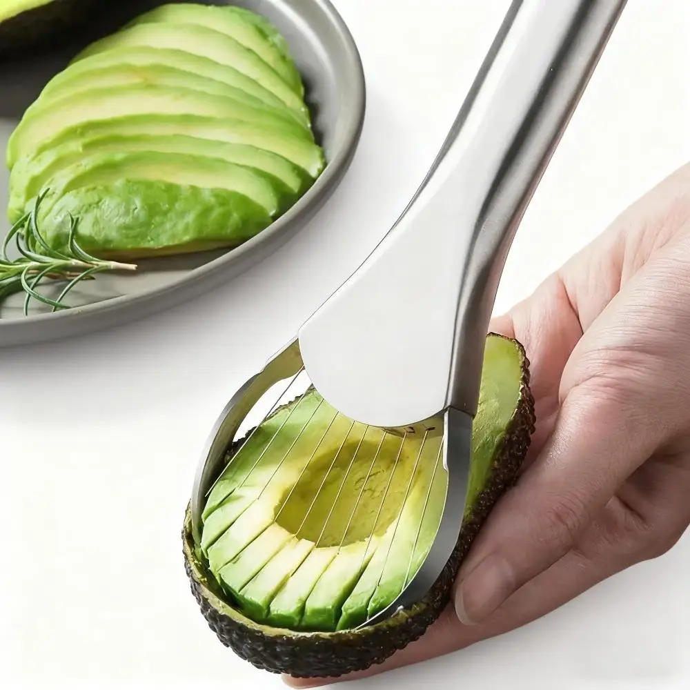 2 in 1 Avocado Knife Stainless Steel Cutters Kitchen Gadgets Fruit Cutting Artifact All for Kitchen and Home Dragon Fruit Slices