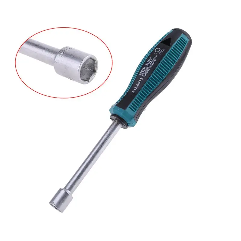 Metal Socket Driver Wrench Screwdriver Hex Nut for KEY Nutdriver Hand Tool 11mm