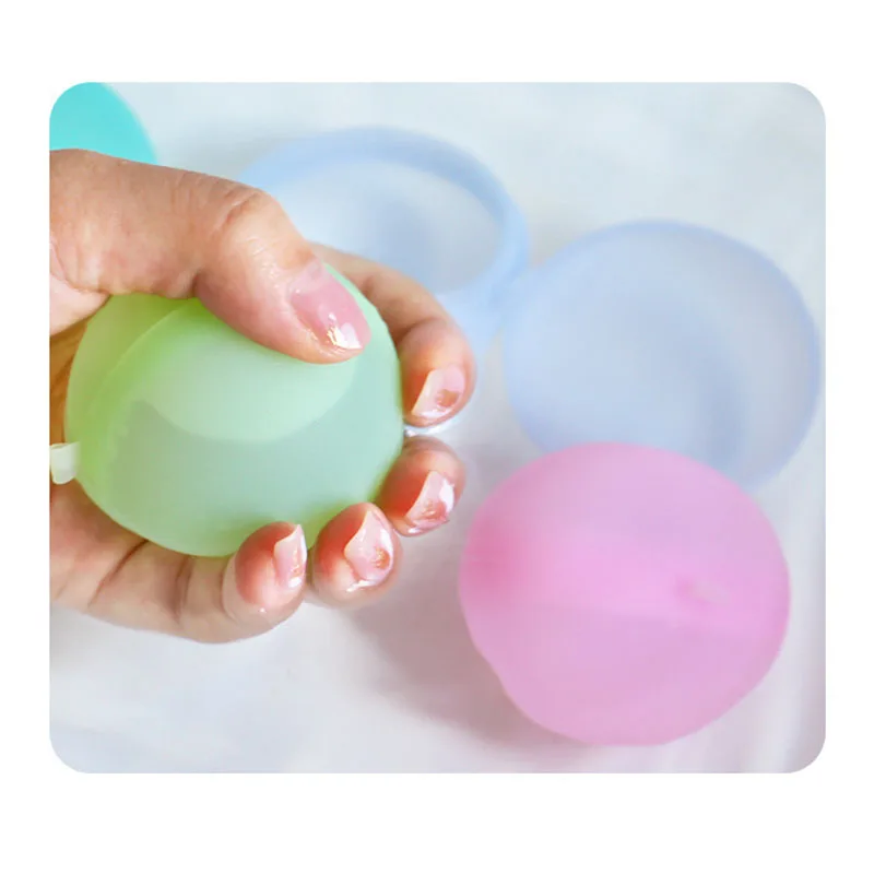 5pcs/lot play water toys children's water splashing silicone water balloon water injection repeatable water burst ball play game