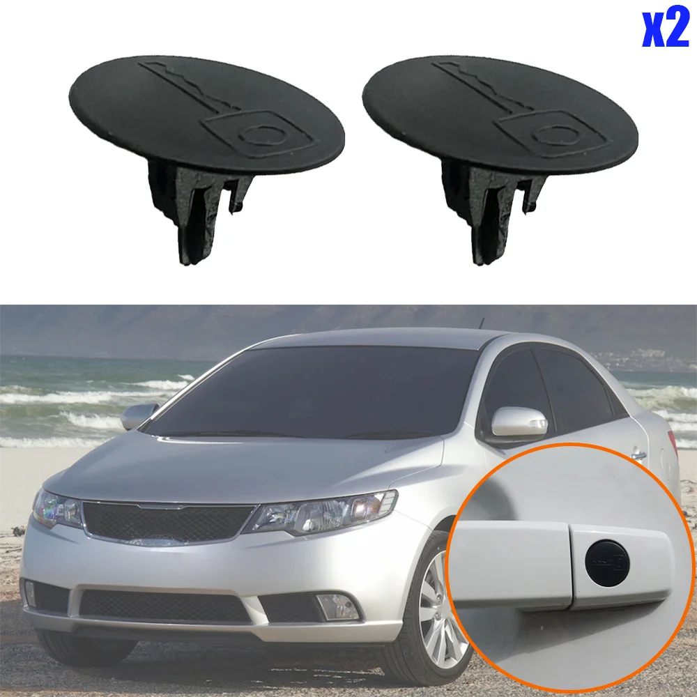 2 Stuks Voor Kia Cerato TD YD 2009 2010 2011 2012 2013 2014 2015 2016 2017 2018 Deurslot Sleutel gat Cap Plug Cover Clips Nieuwe