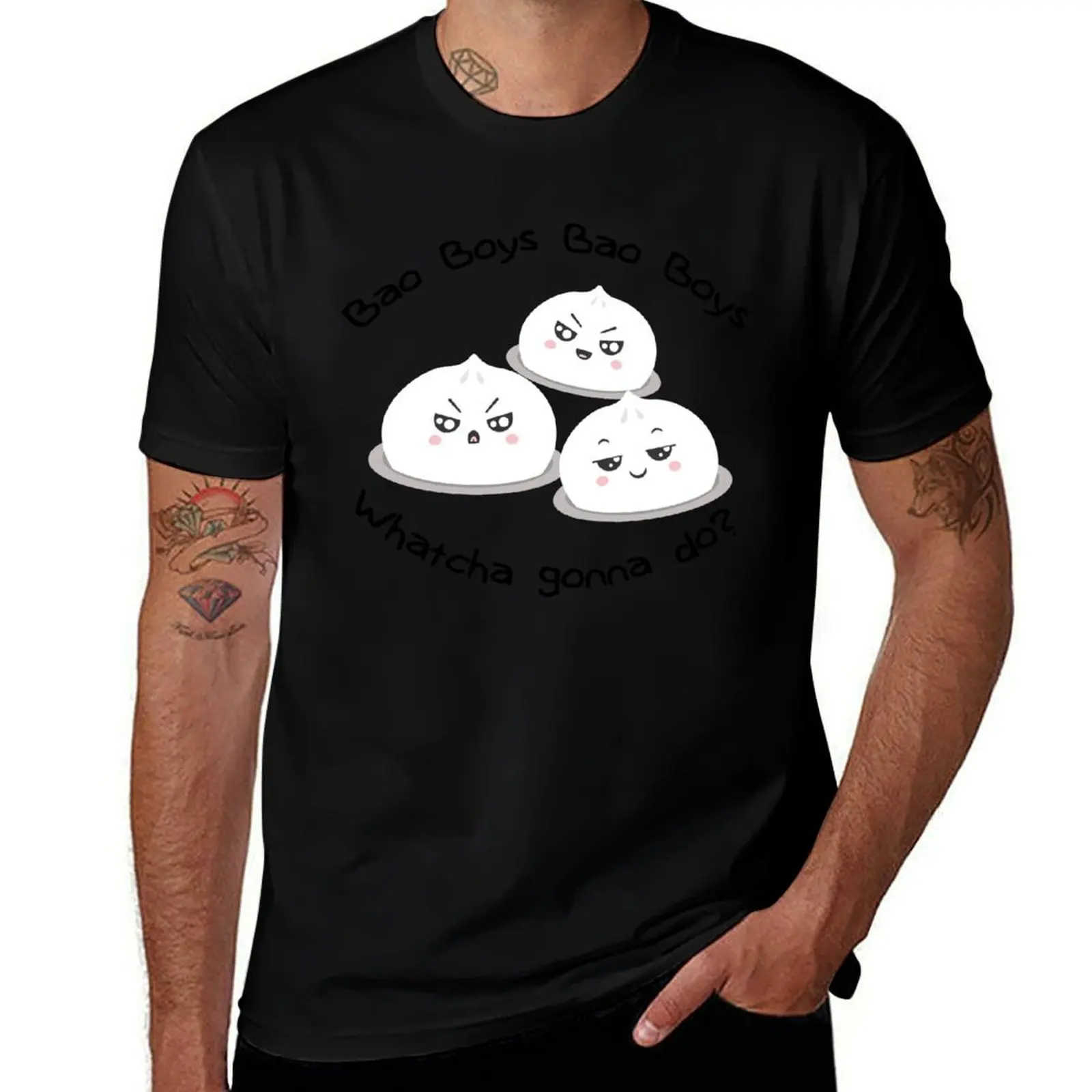 Bao Boys Whatcha gonna do? T-Shirt Casual Holiday Short Sleeve Tee T-Shirt