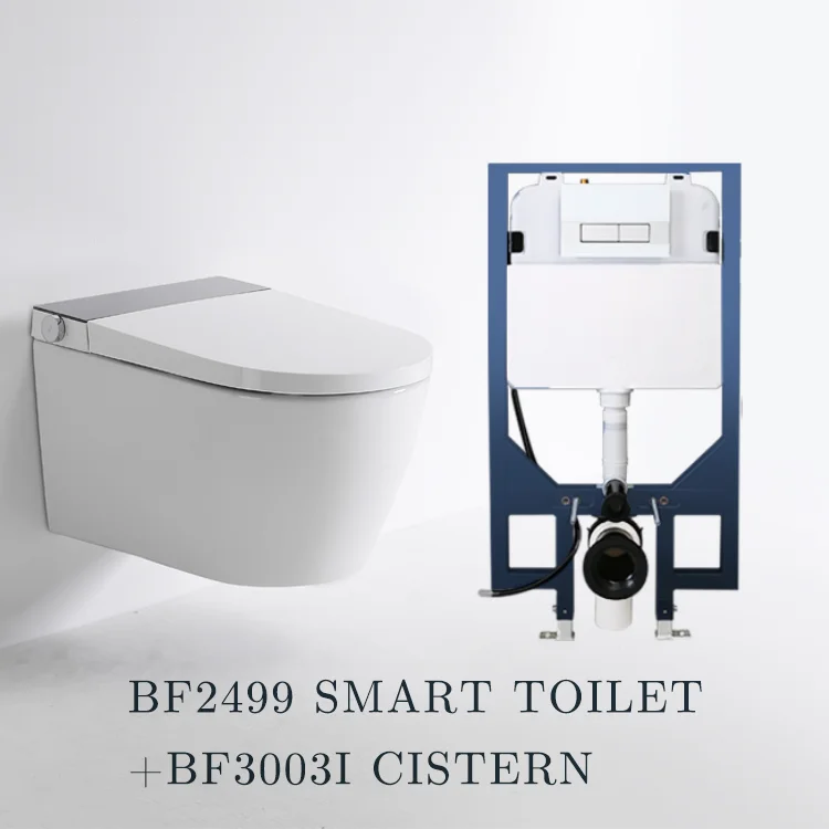 Automatic Slim Design New Durable Watermarked Smart Toilets Smart Wc Toilet Wall Hung Toilet