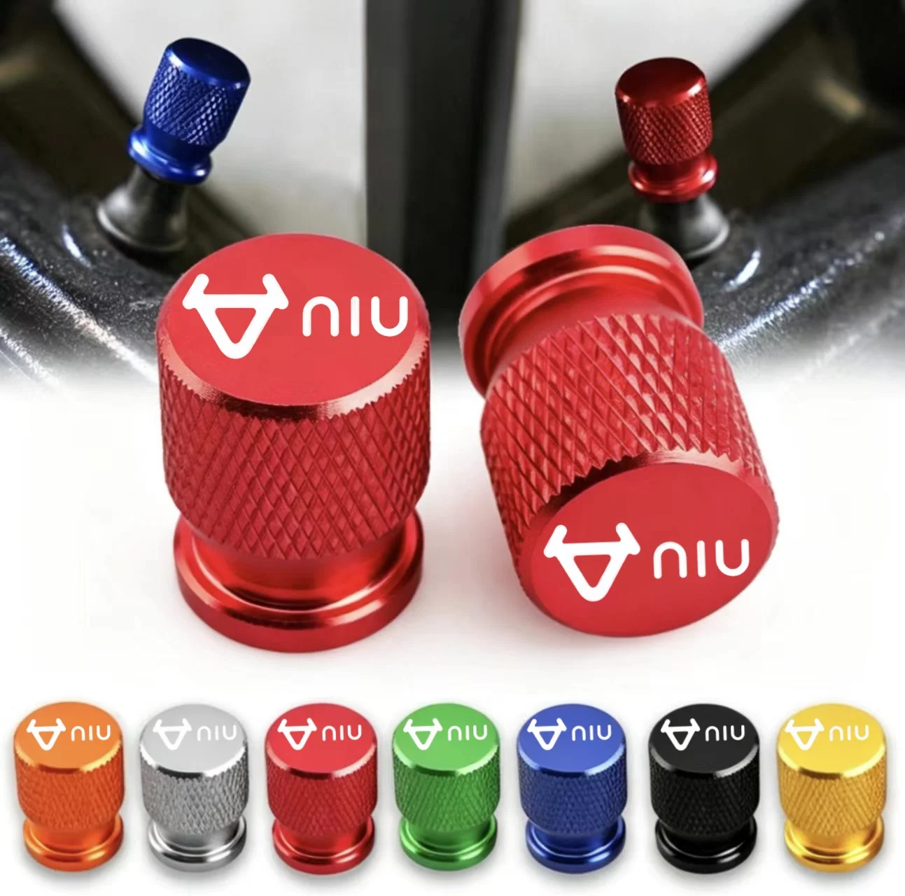 The latest motorcycle tire valve stem cap, valve cap, suitable for NIU series models.