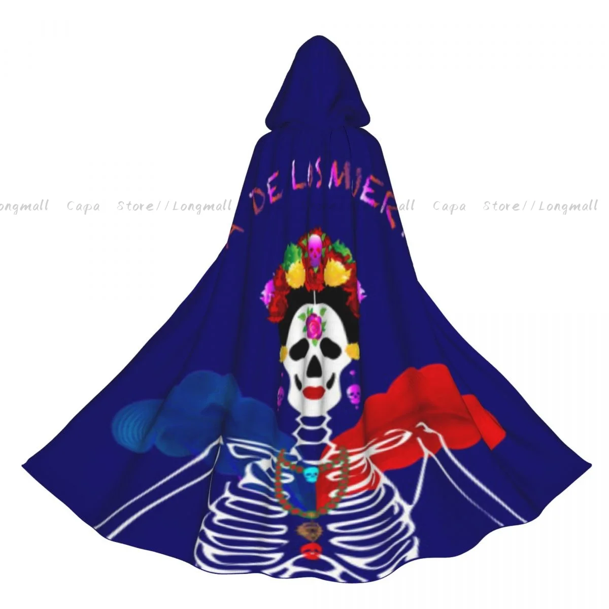 

Cosplay Medieval Costumes Dia De Los Muertos Day Of The Dead Mexican Hooded Cloak Capes Long Robes Jackets Coat Carnival