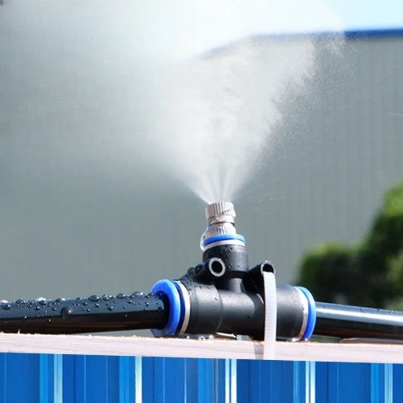 

Construction site workshop atomization dust removal nozzle dust reduction high pressure spray equipment enclosure spray mist