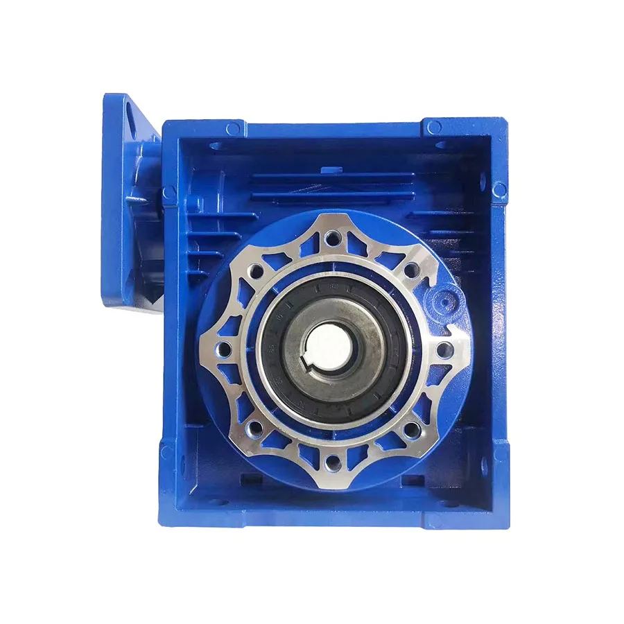 NMRV30 40 50 63 75 90 110 130 Square Flange Worm Reducer  Aluminum Case High Torque Gearbox Gear Suit For Servo Stepper Motor