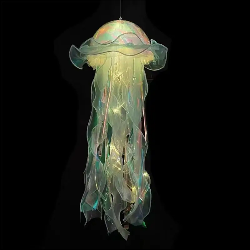 Jellyfish Lamp Portable Flower Lamp Girl Room Atmosphere Decoration Lamp Bedroom Night Lamp Home Decoration