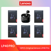 5pcs Original Lenovo LP40 Pro Earphones Wholesale lp40pro TWS Wireless Bluetooth 5.1 Headphones Sport Noise Reduction With Mic