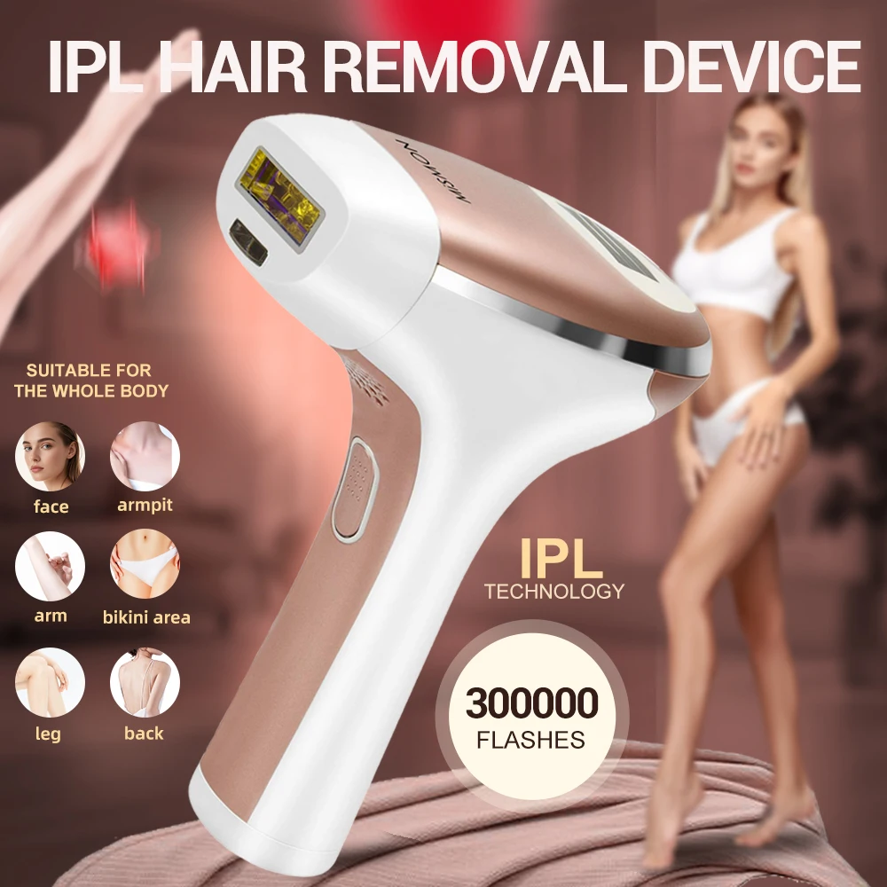 

IPL Hair Removal Devices 300000 Flashes Laser Epilator for Women/Men Painless Permanent Hair Removal for Bikini/Legs/Underarm