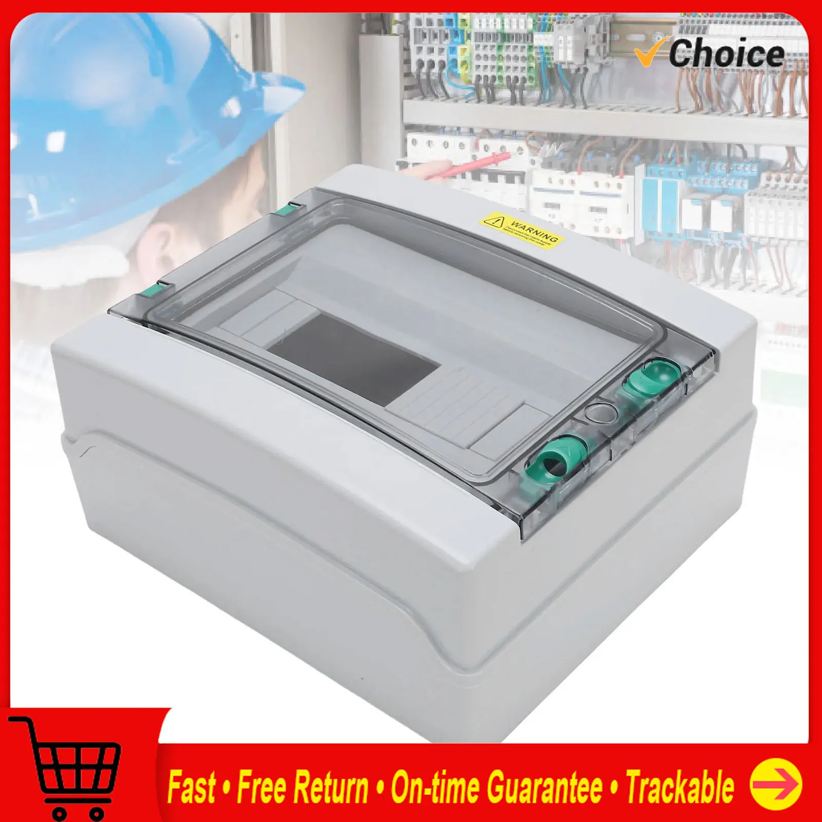 

Electrical Junction Box 12 Circuit IP66 Rain Proof Outdoor Distribution Junction Box with Transparent Cover for Industry