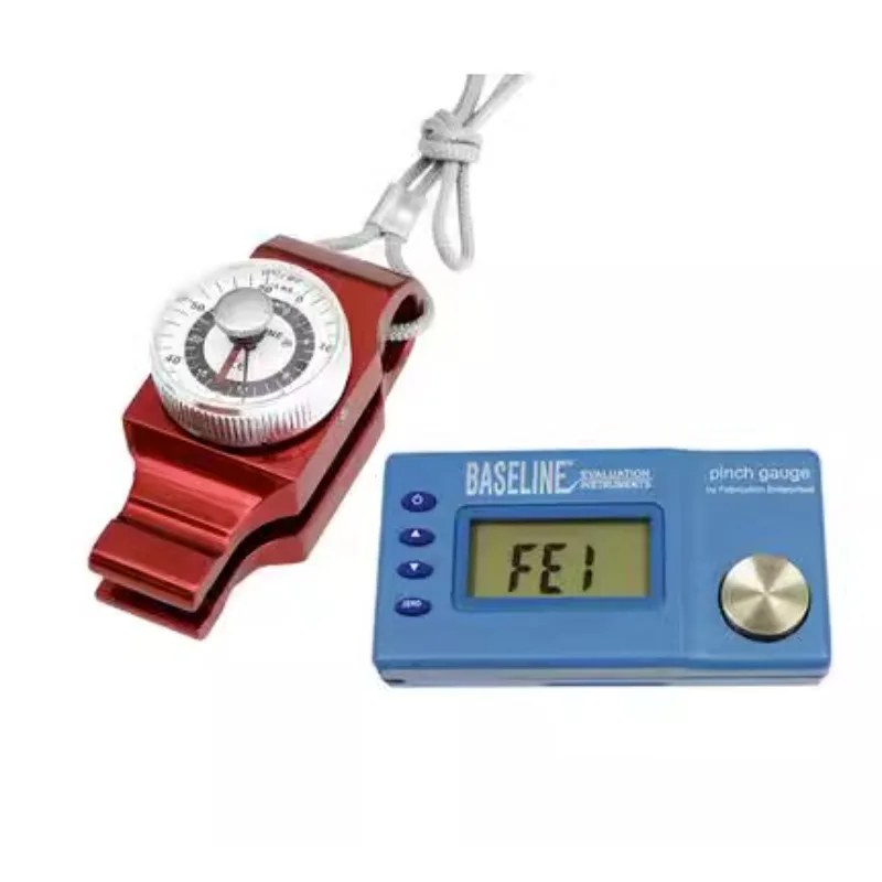 

Portable finger muscle strength testing and evaluation instrument Electronic mechanical pinch force meter