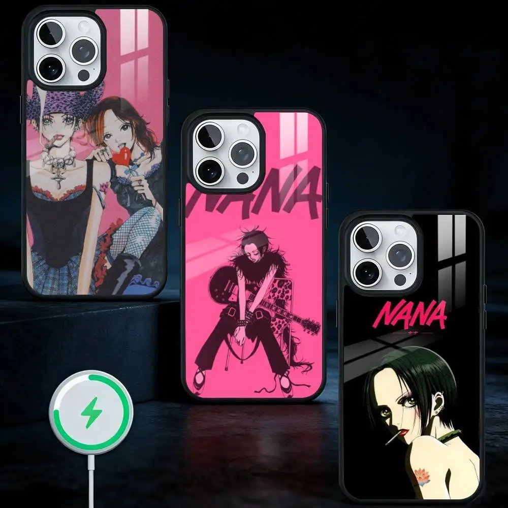 

Japan Anime N-Nana Phone Case For iPhone17,16,15,14,13 Plus,Pro Max Magnetic For Magsafe Wireless Charging