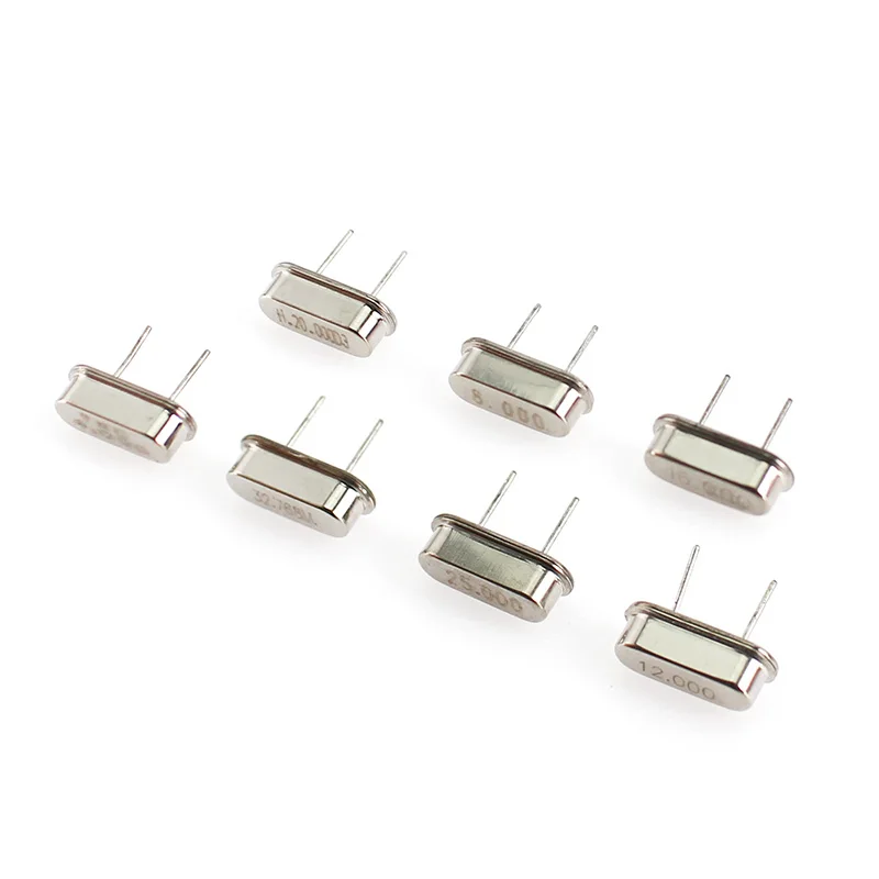 35-200PCS Hc-49s Crystal Oscillator Kit DIP/SMD Ceramic Quartz Resonator Hc-49 Set 4Mhz 6Mhz 8Mhz 12Mhz 16Mhz 20Mhz 24Mhz