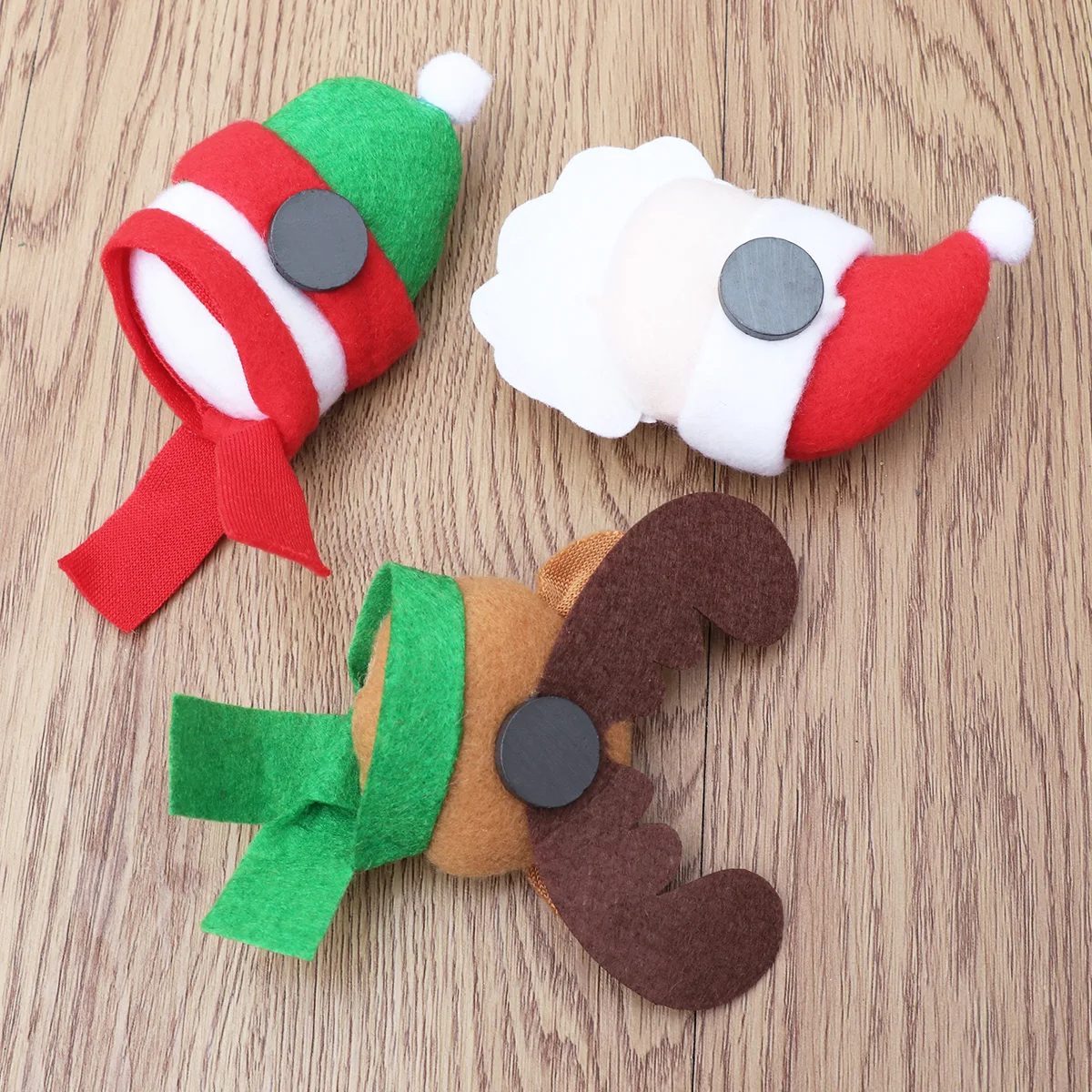 

3 PCS/Set Christmas Decoration with Refrigerator Xmas Fridge Magnet Stickers Cartoon Deer Magnets
