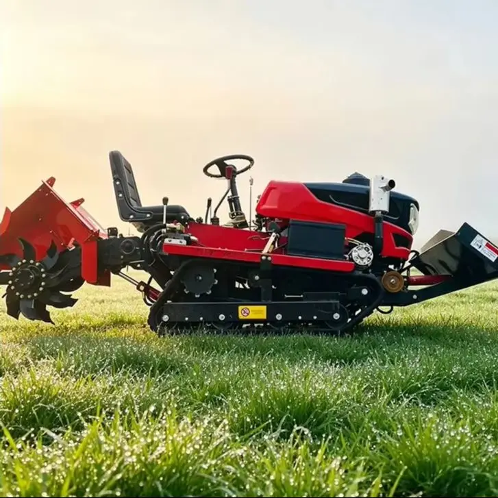 

Customized Orchard & Garden Use Ride-On Plowing Machine, Crawler Tractor & Rotary Tiller