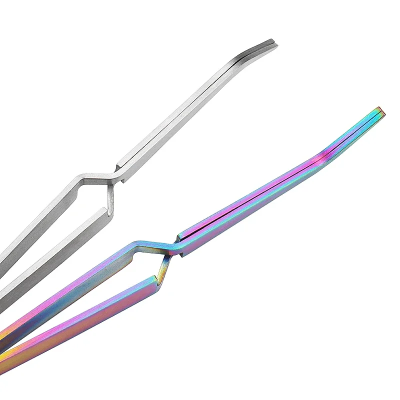 1pMultifunction Stainless Steel Nail Art Shaping Tweezers Cross Nail Clip Manicure Tools Curve Sculpture Clip Nail Art Equipment