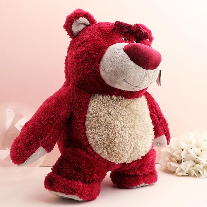 Kawaii Strawberry Lotso Bear Fluffy Toy Story 3 Stuffed Toys Cartoon Cute Doll Anime Things Xmas Birthday Gift For Kids Girl New - view 2